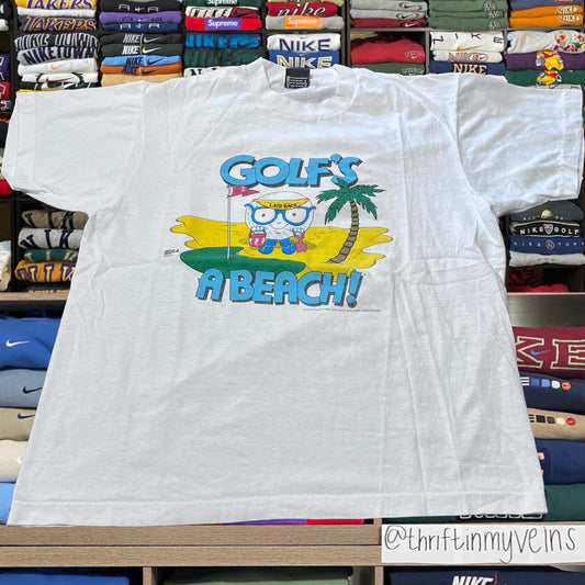 80s golf beach shirt (large