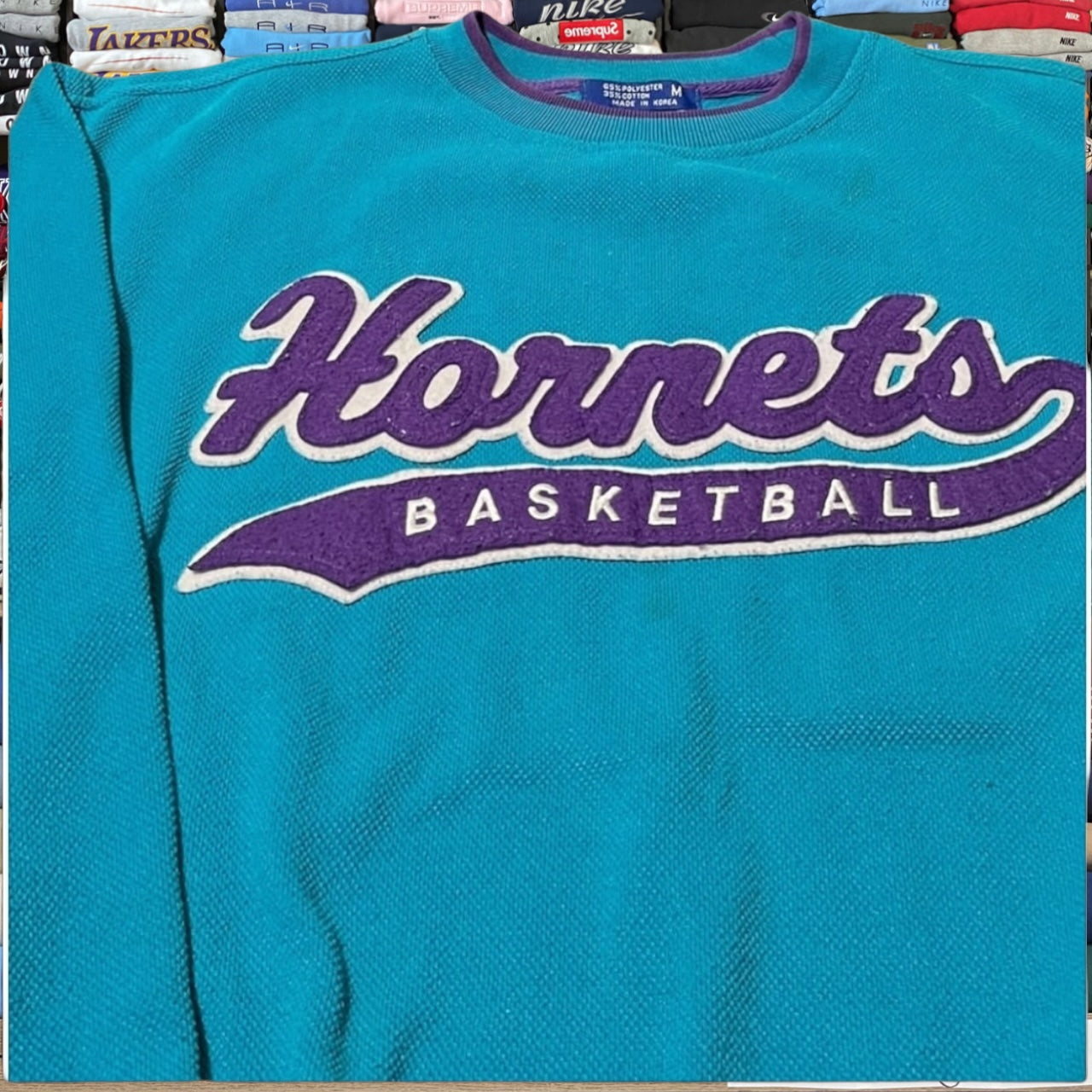 90s charlotte hornets nba basketball sweater