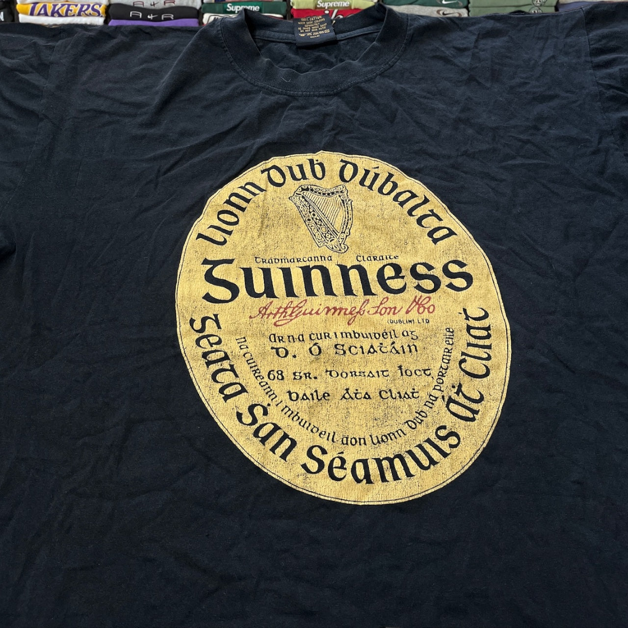 90s guiness black shirt