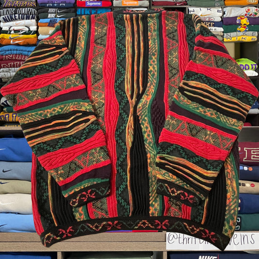 90s knitted coogi style sweater