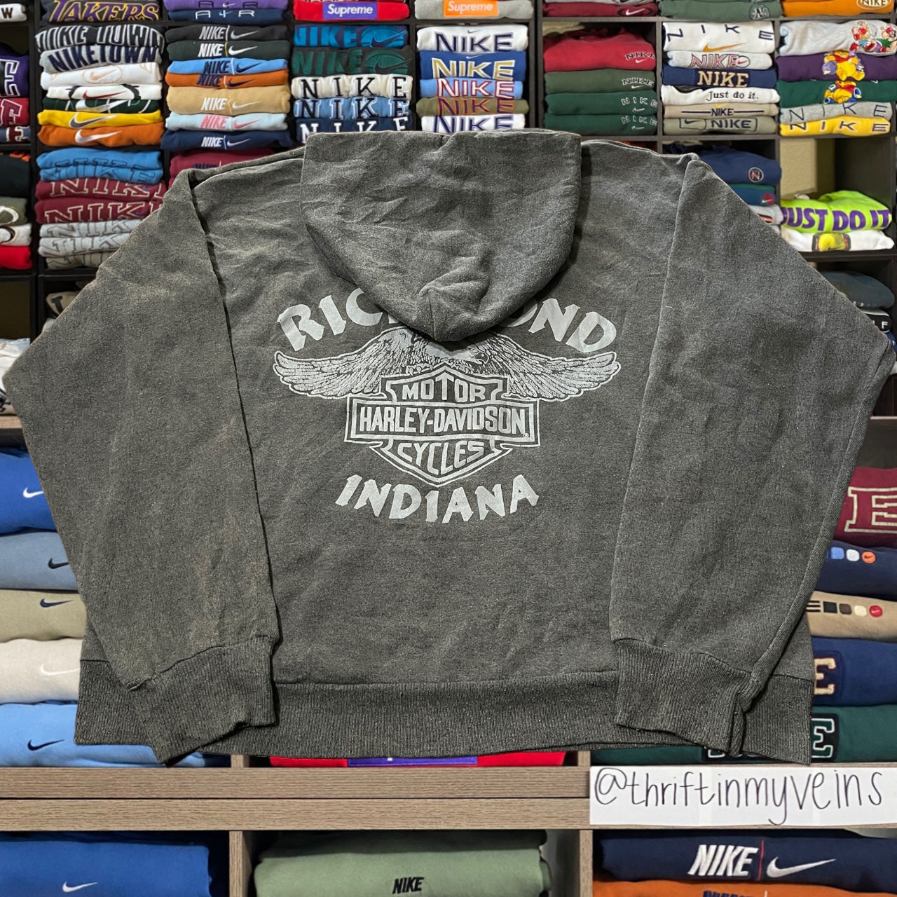 90s Harley Davidson biker motorcycle hoodie