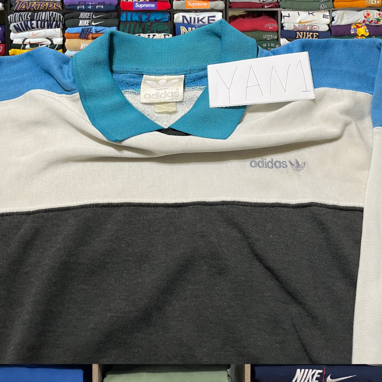 80s adidas collar sweatshirt (large)