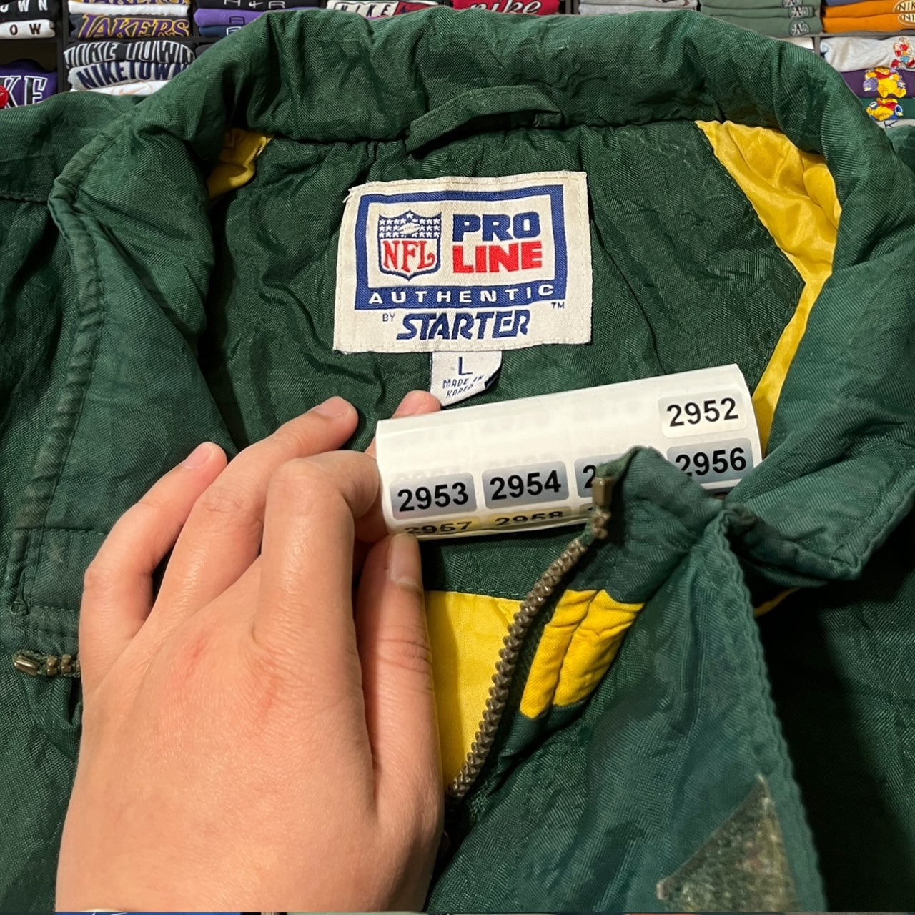 90s Green Bay packers nfl football puffer jacket
