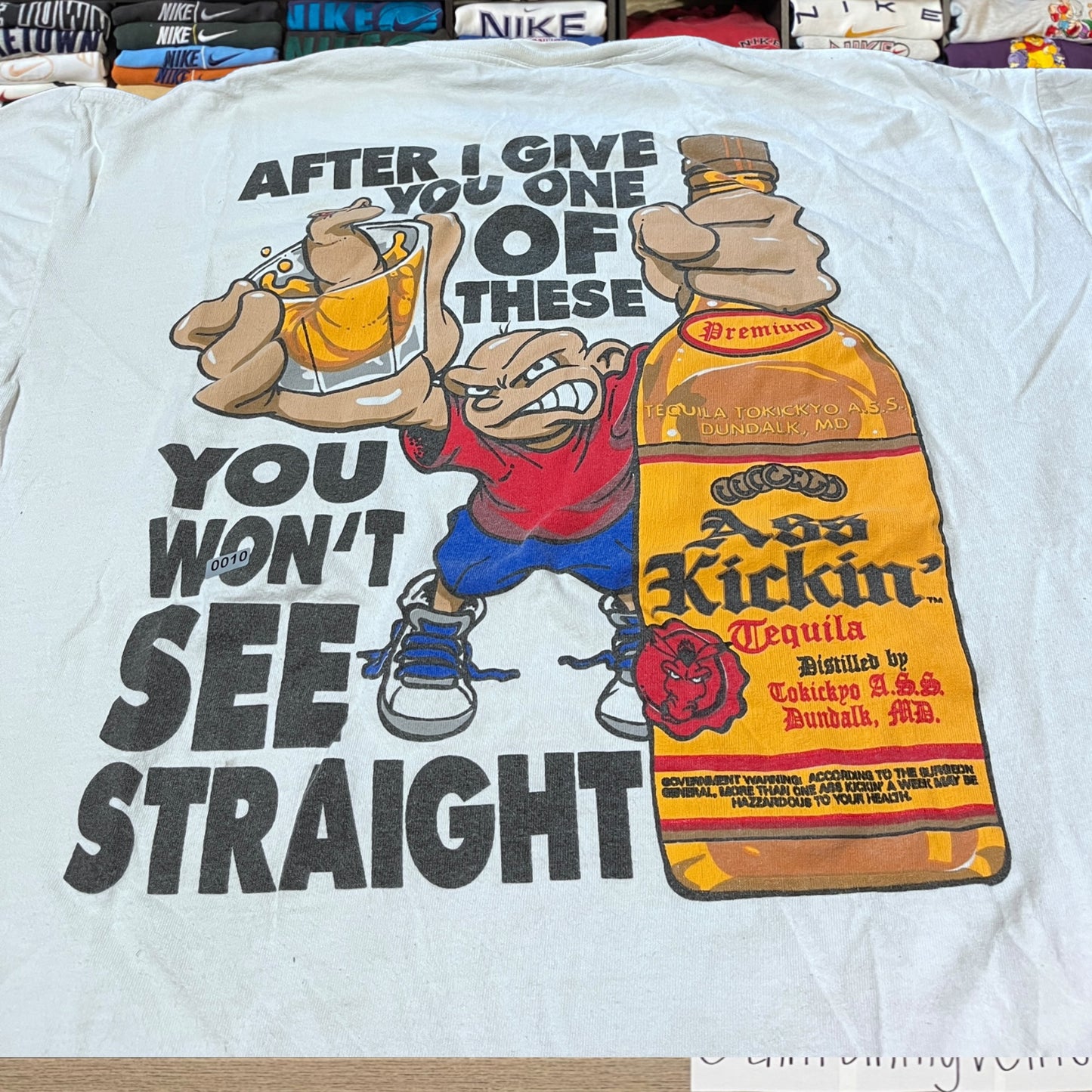 90s big johnson whoop asss beer shirt (xlarge)