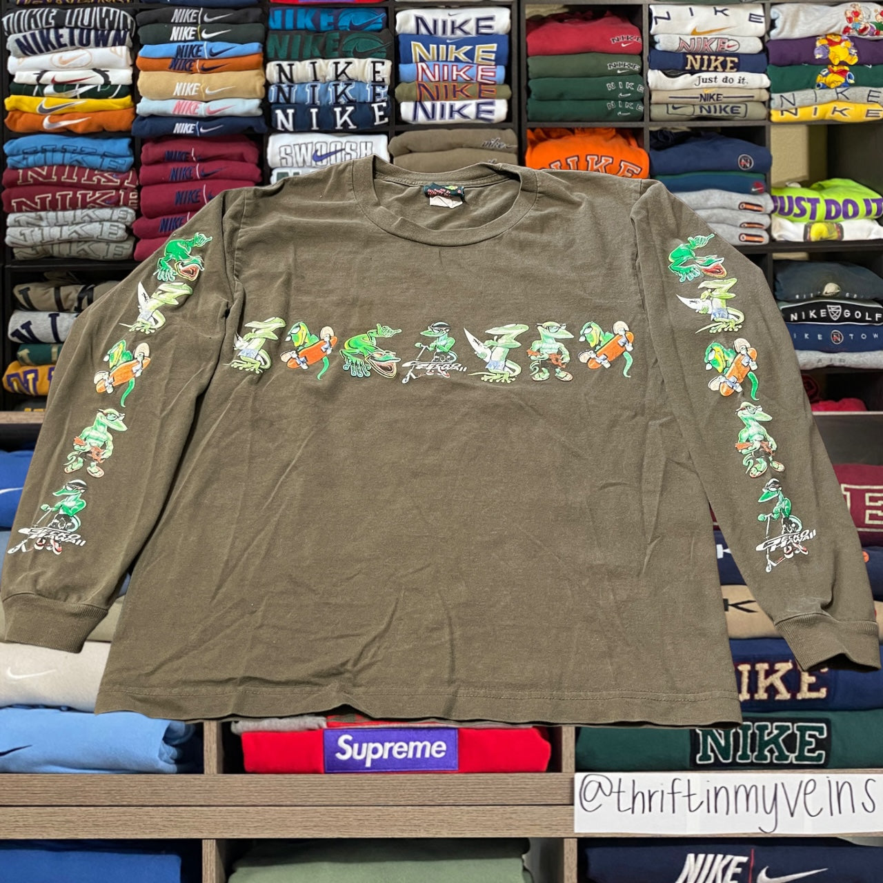 90s gecko Hawaii skater shirt