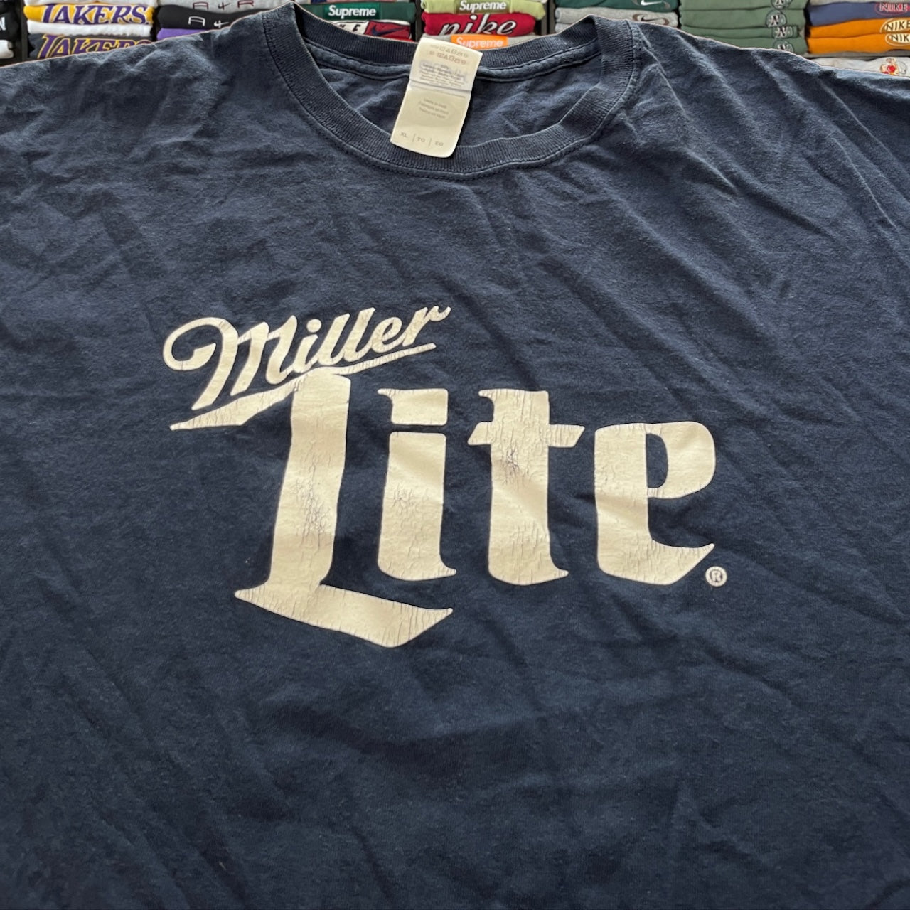 Y2K miller lite beer shirt