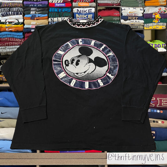 90s Mickey Mouse long sleeve sweater