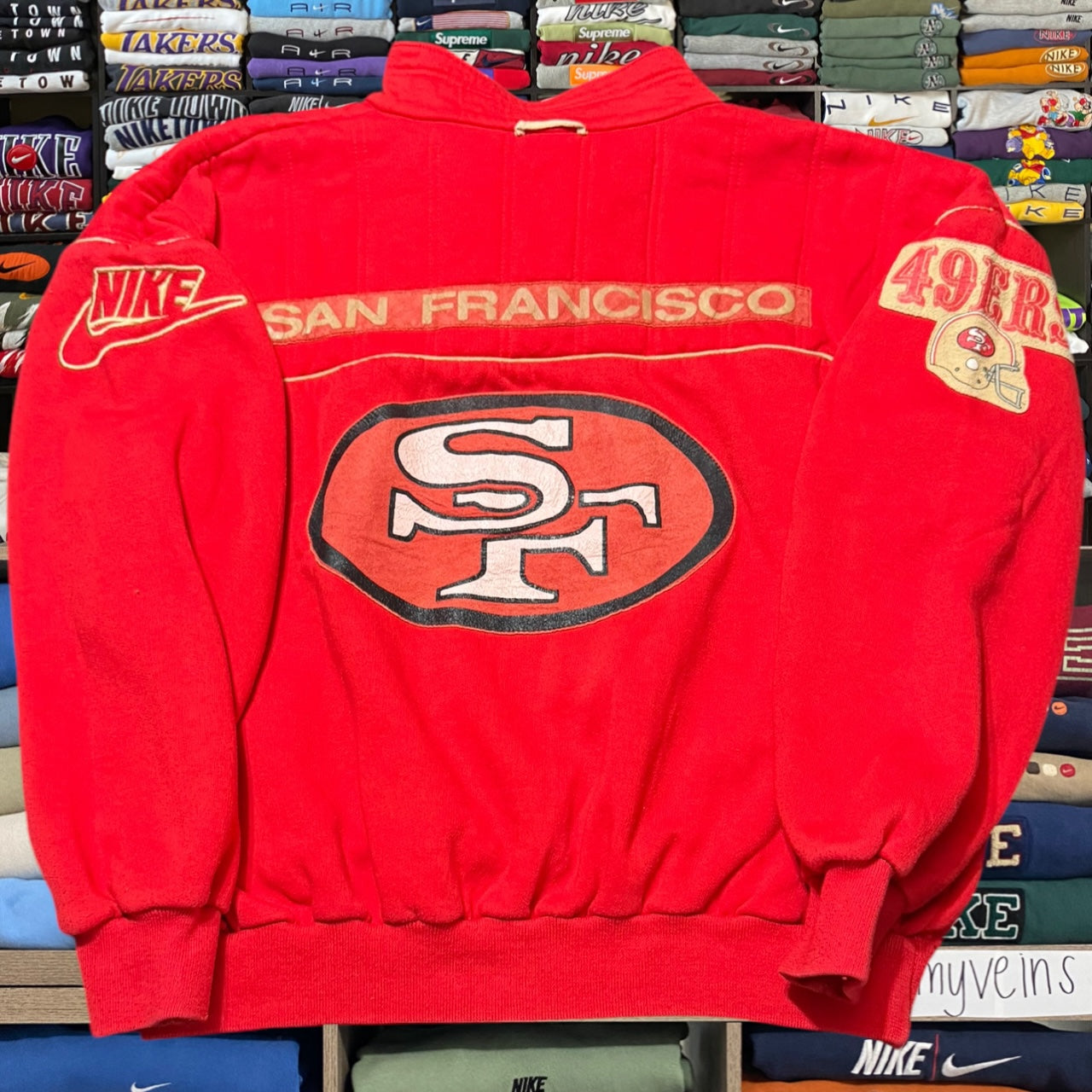 90s NIKE X 49ers nfl quarter zip (Xlarge)