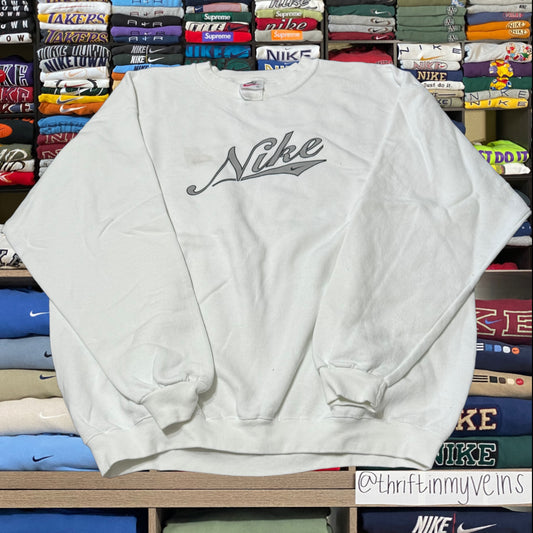 90s Nike white spelled out sweater