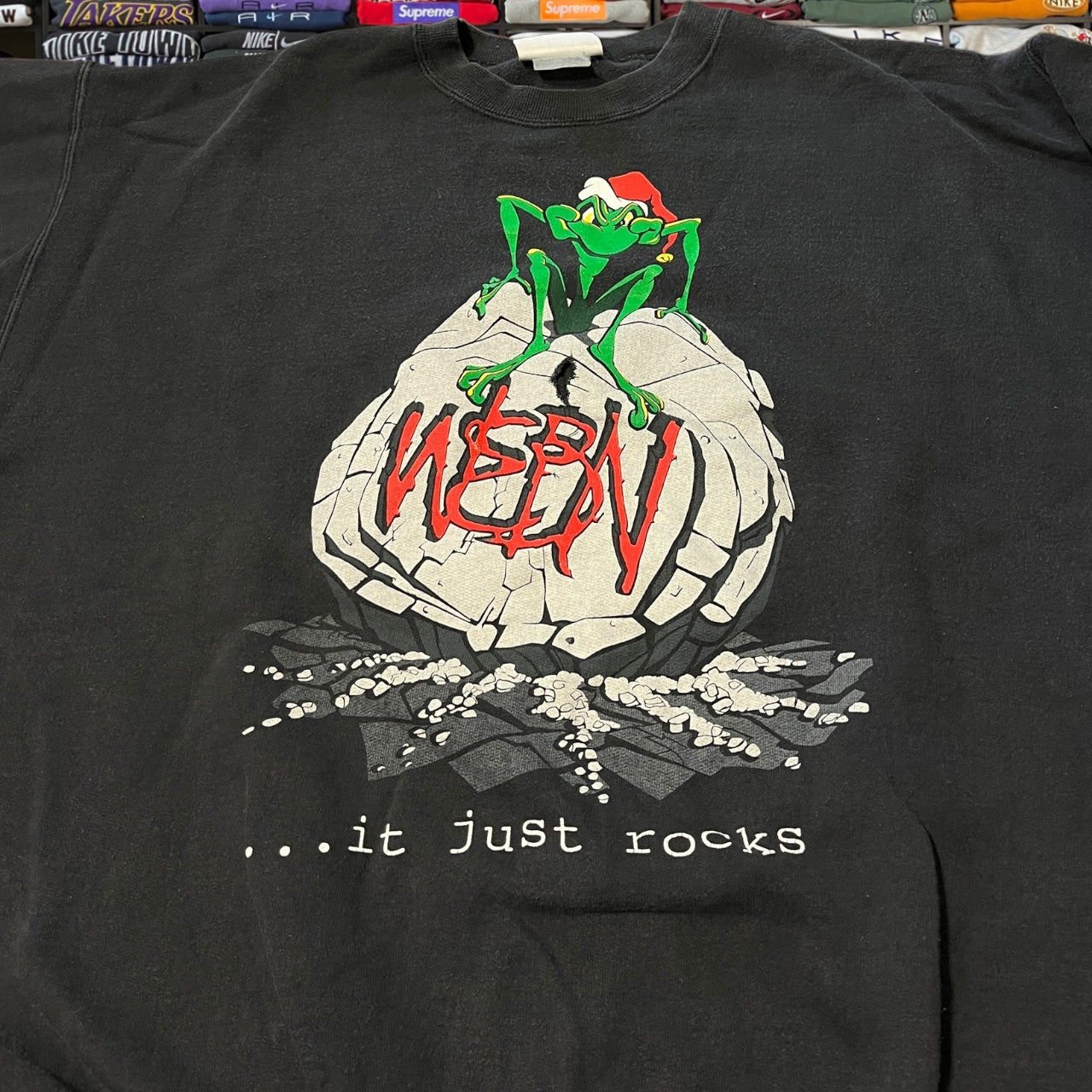 90s WEBN rock music sweater