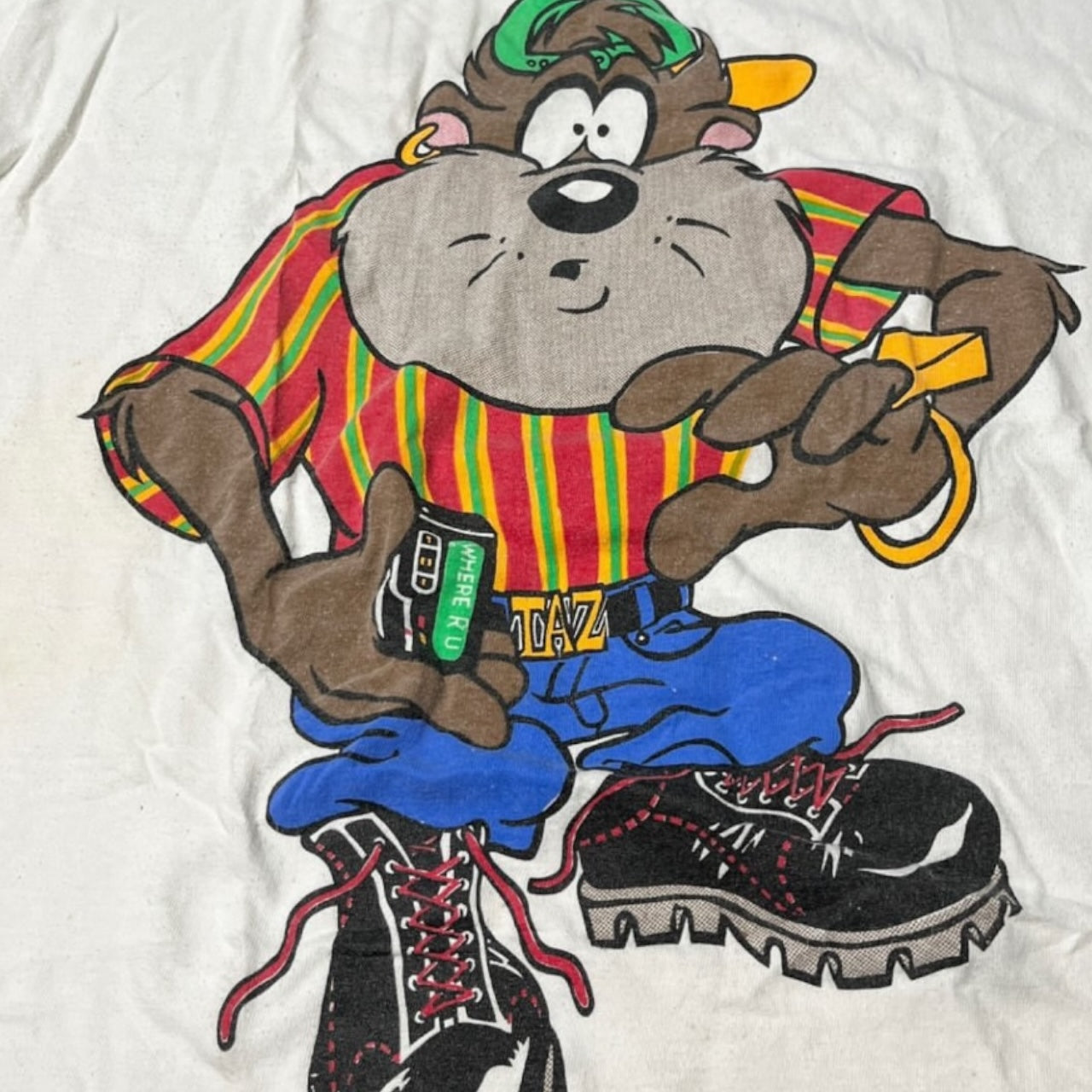 90s hip hop taz looney tunes shirt