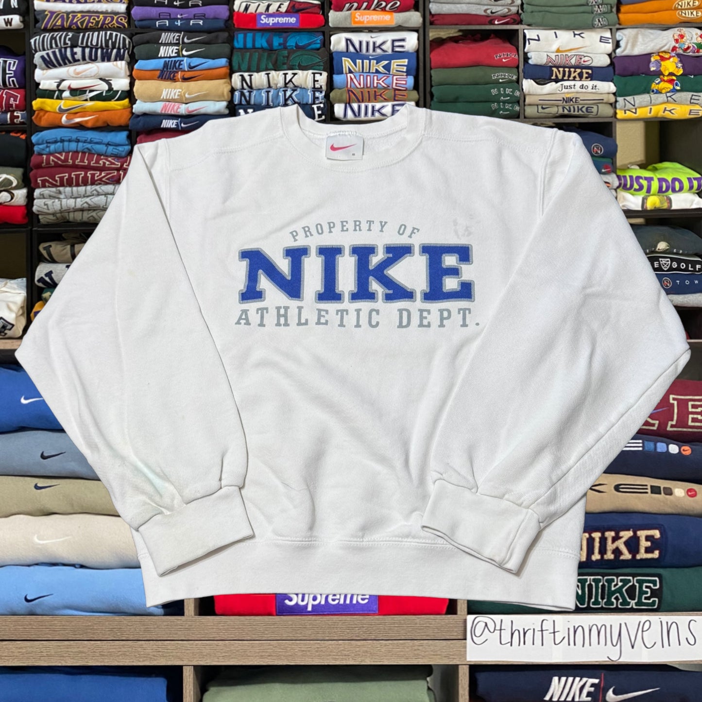 90s Nike athletic white sweater