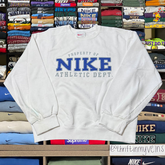 90s Nike athletic white sweater