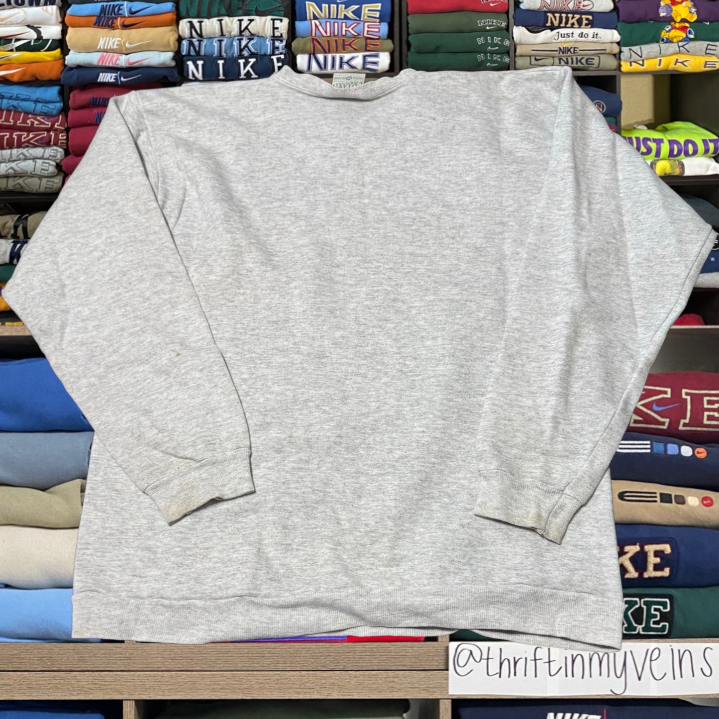 90s nature wolf sweater