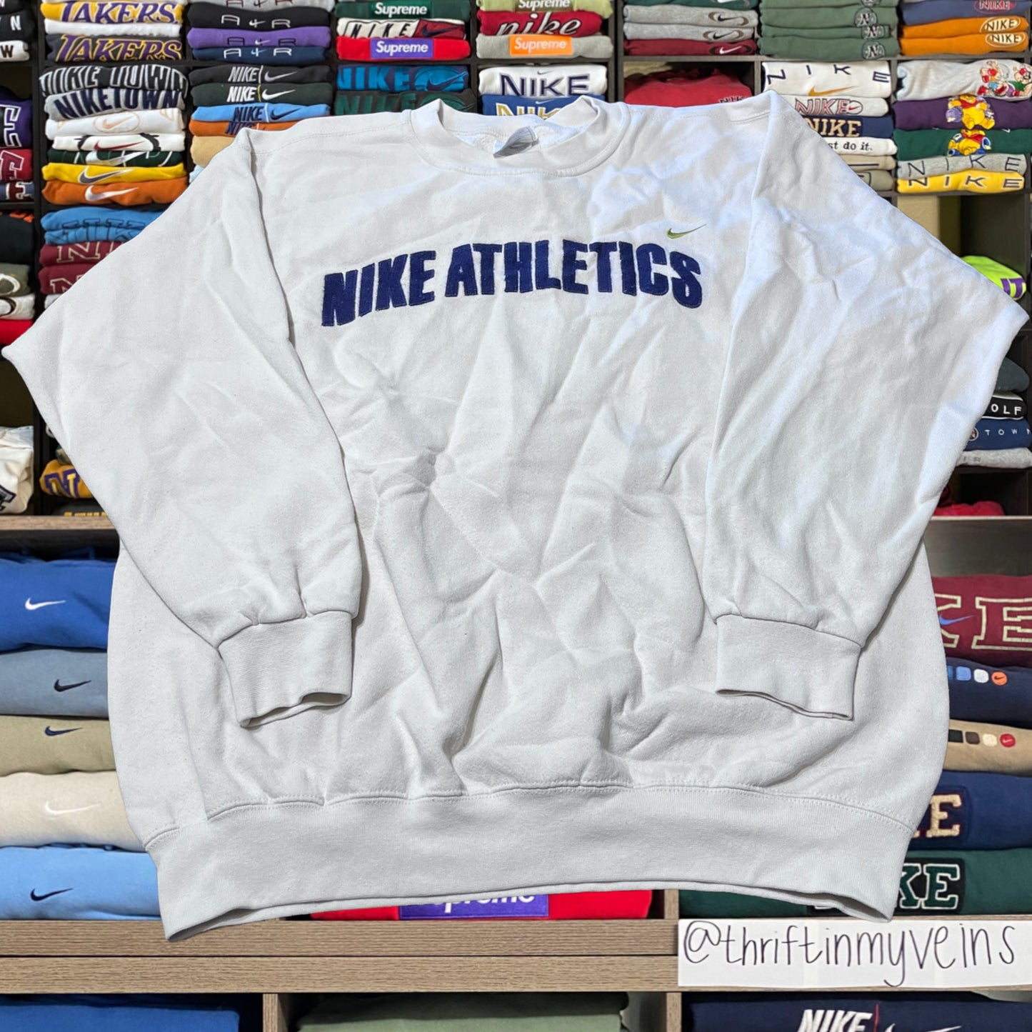 90s Nike athletics crème sweater