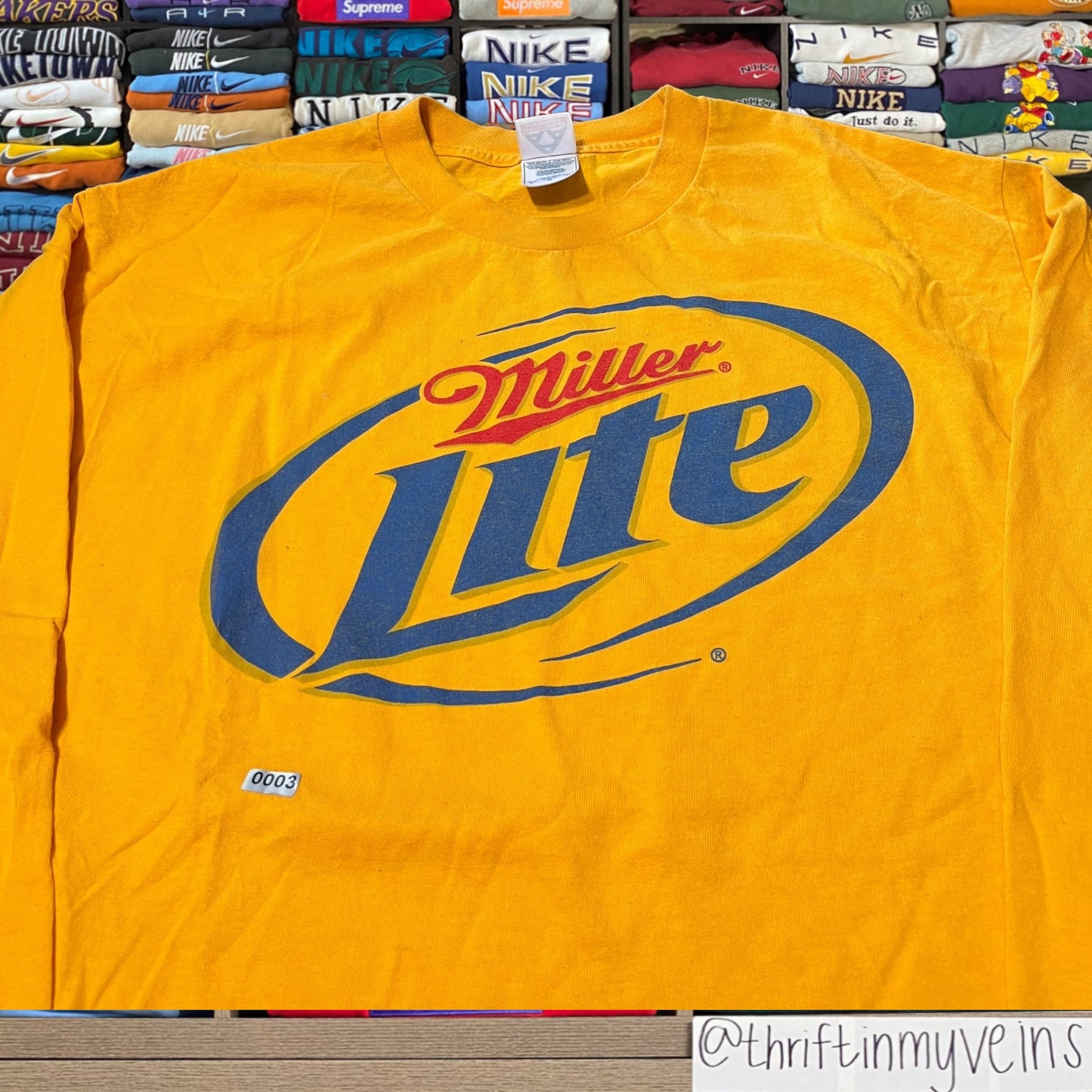 90s miller lite beer shirt