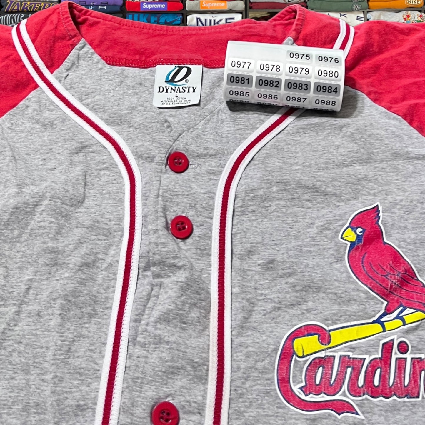90s St. Louis cardinals mlb baseball button up