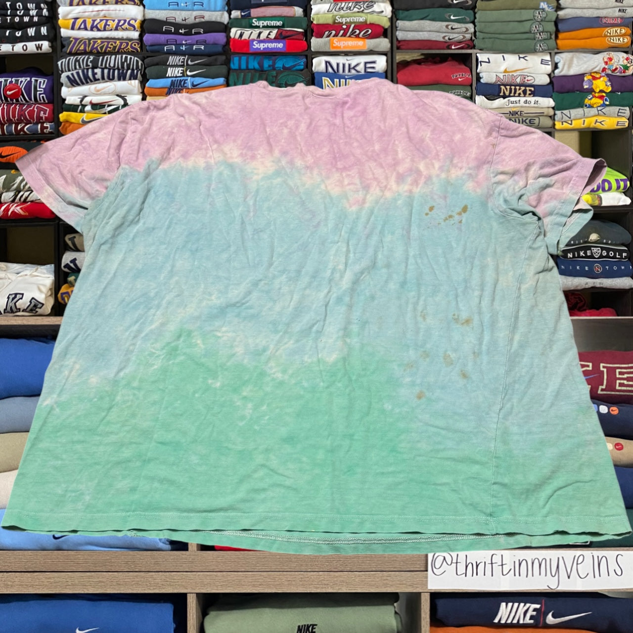 y2k liquid blue shirt(3xl)