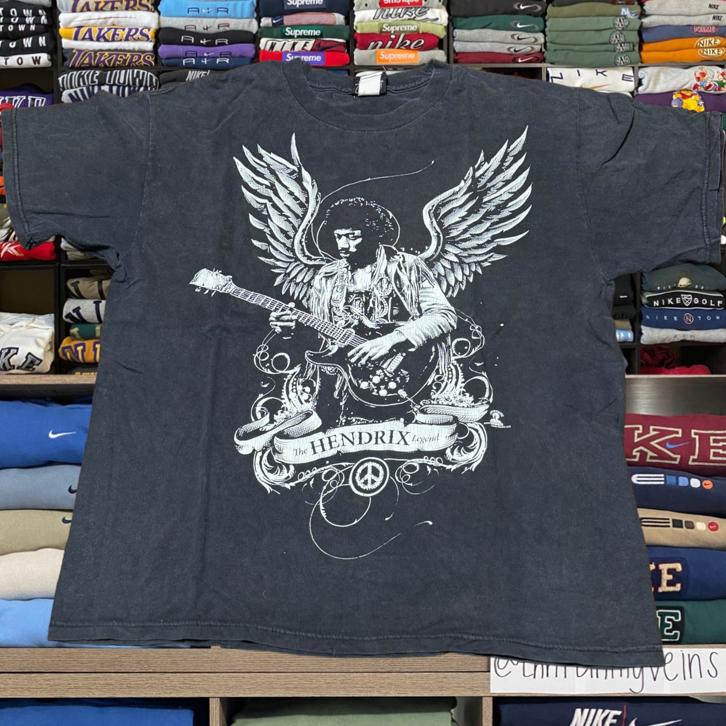 Y2K Jimi Hendrix music shirt
