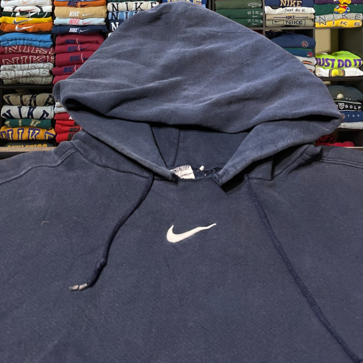 90s Nike center swoosh hoodie
