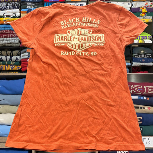 Women Y2K Harley Davidson biker motorcycle shirt