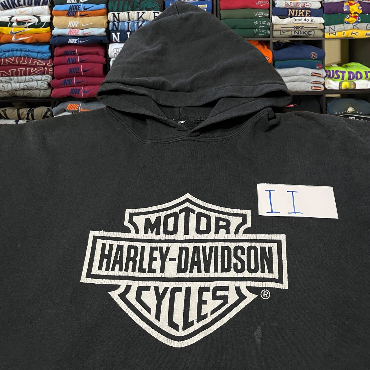 Y2K Harley Davidson biker motorcycle hoodie