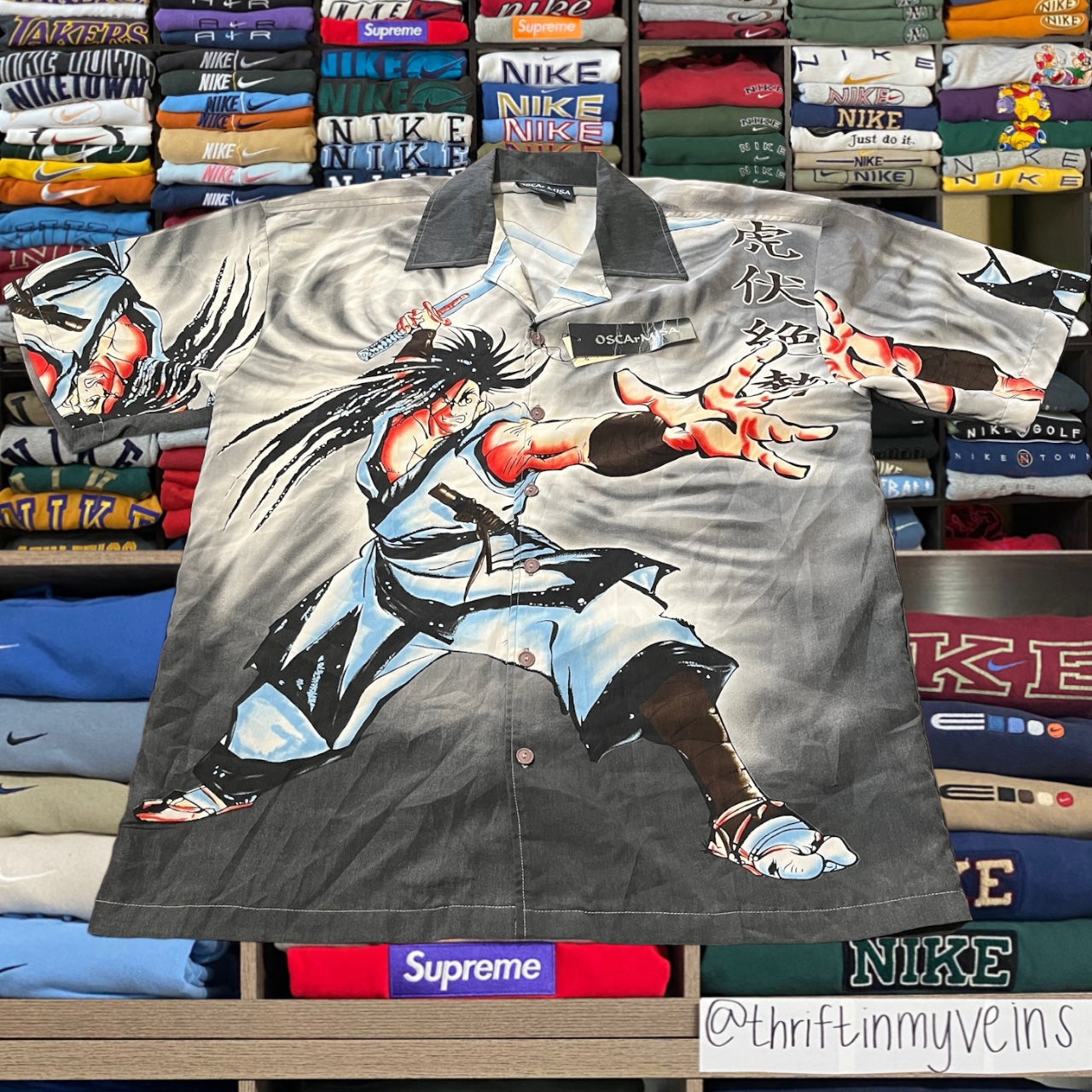 90s samurai button up