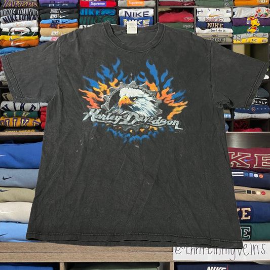 Y2K 2002 Harley Davidson biker motorcycle shirt