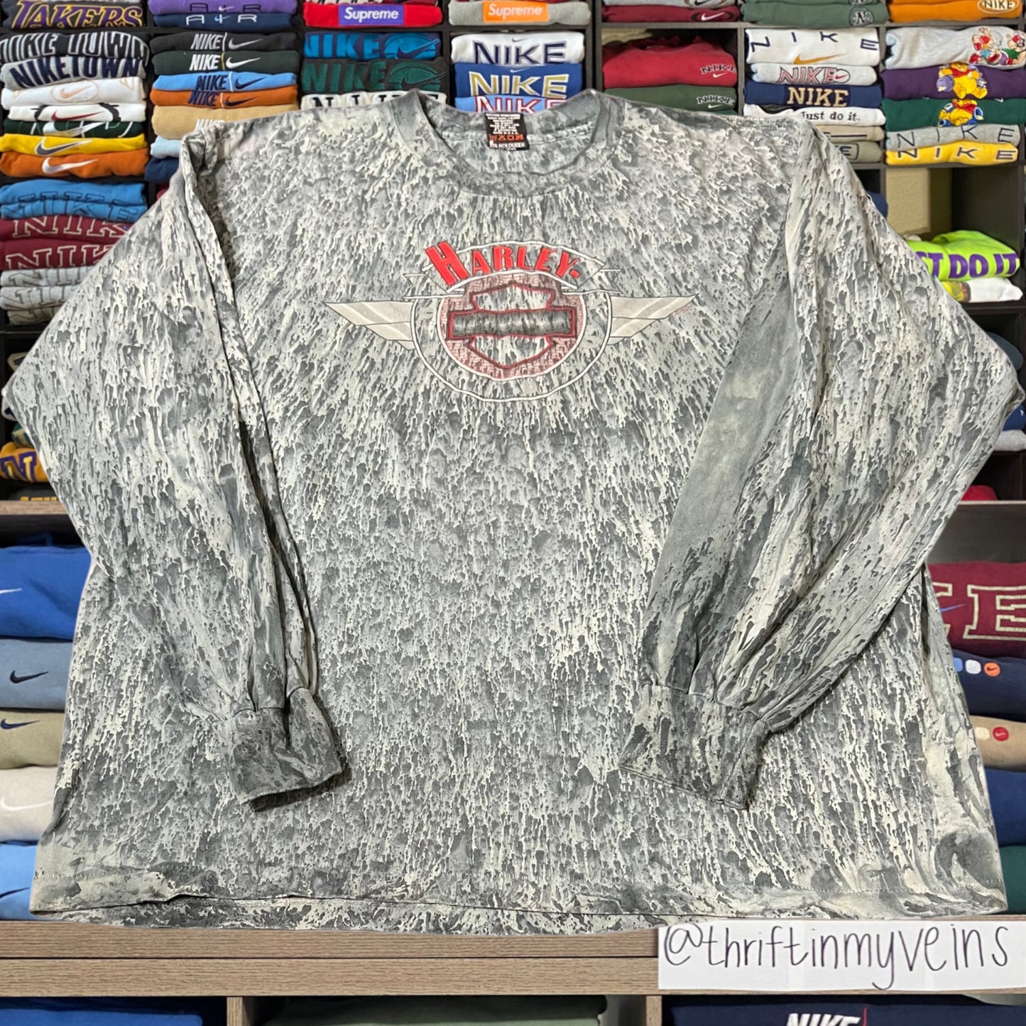 90s Harley Davidson biker motorcycle long sleeve