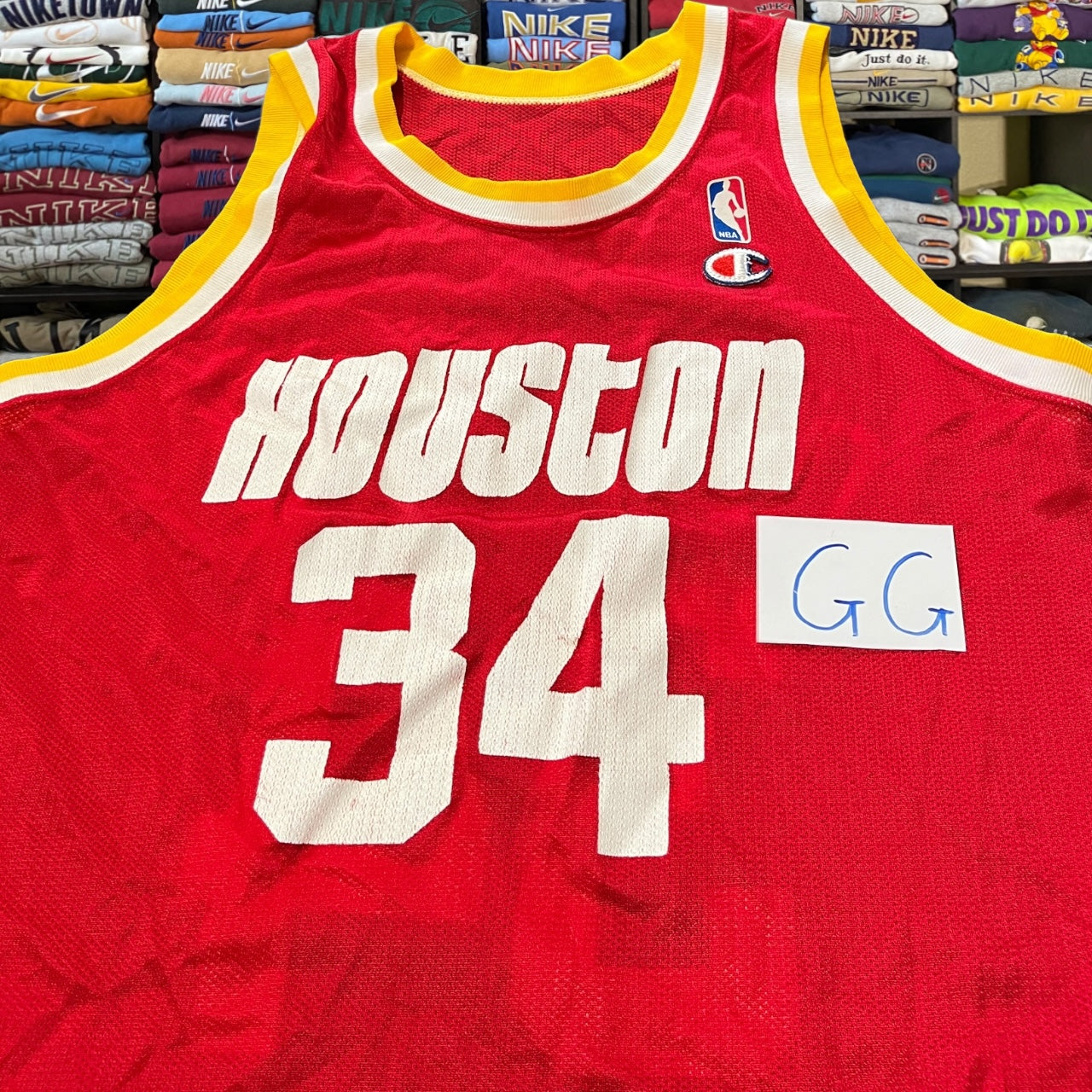 90s Houston rockets Hakeem Olajuwon jersey