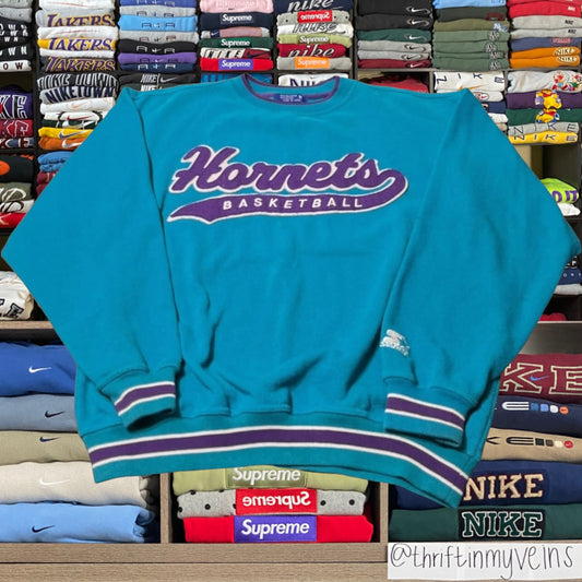 90s charlotte hornets nba basketball sweater