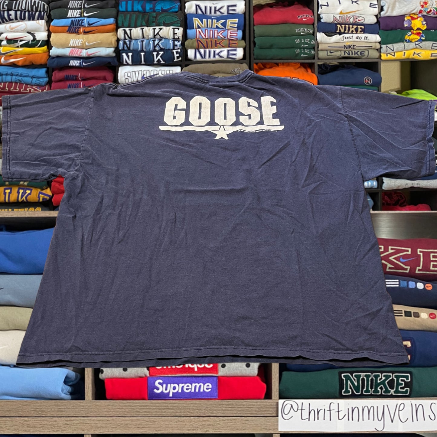 vintage top gun goose shirt