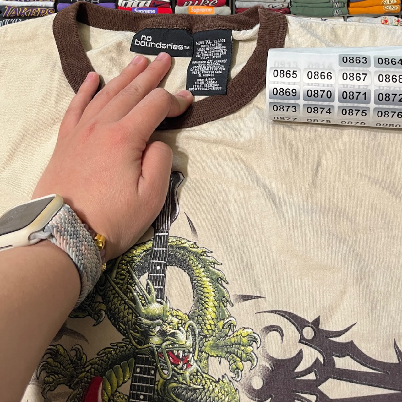Y2K no boundaries dragon shirt