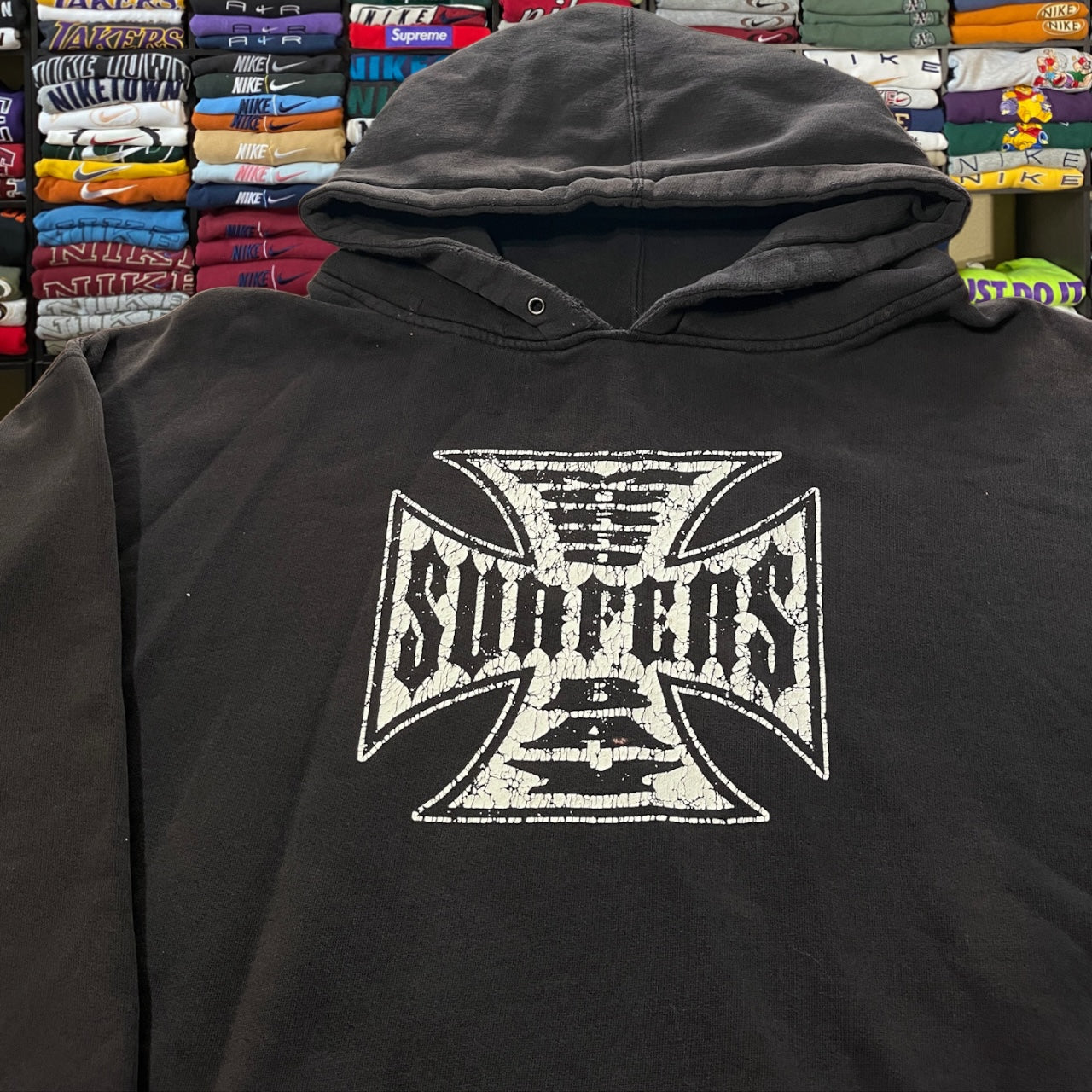 West coast chopper style surfer hoodie