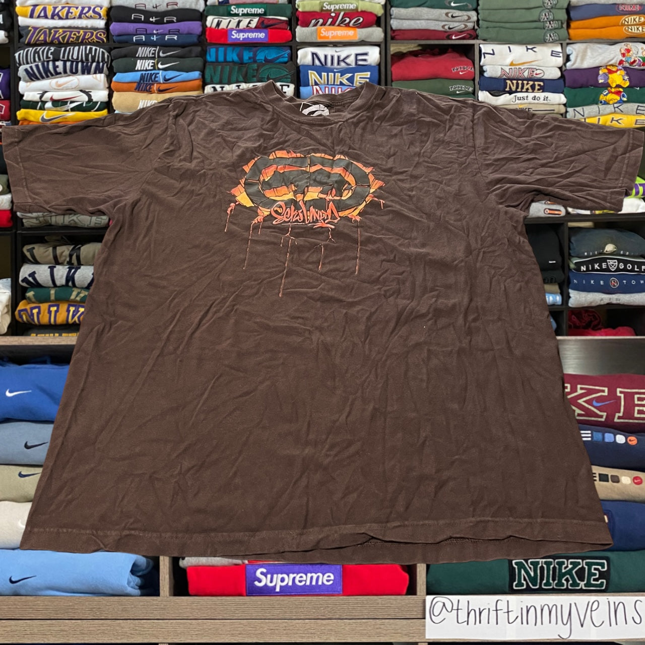 Y2K ecko unlimited brown shirt