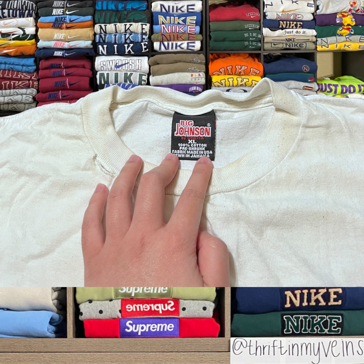 90s big johnson whoop asss beer shirt (xlarge)