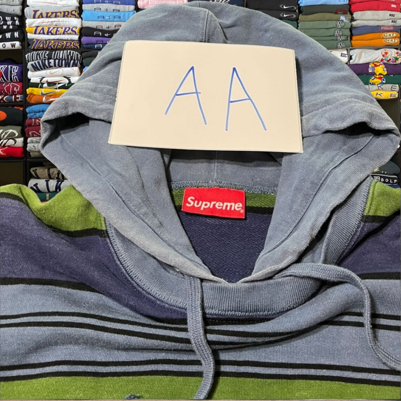 Supreme stripe hoodie