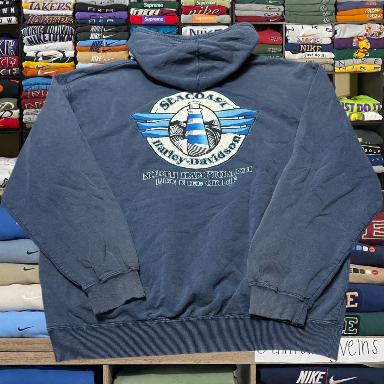 y2k harley davidson biker motorcycle hoodie (Xlarge)