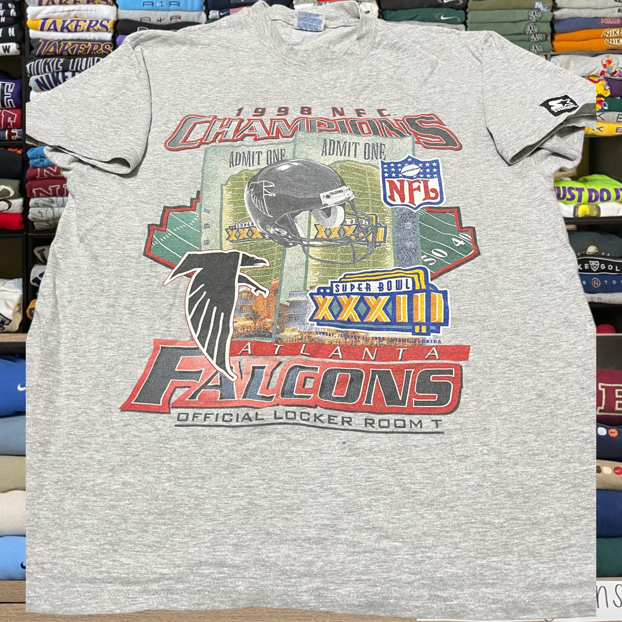 1998 Atlanta falcons nfl starter shirt ( large )