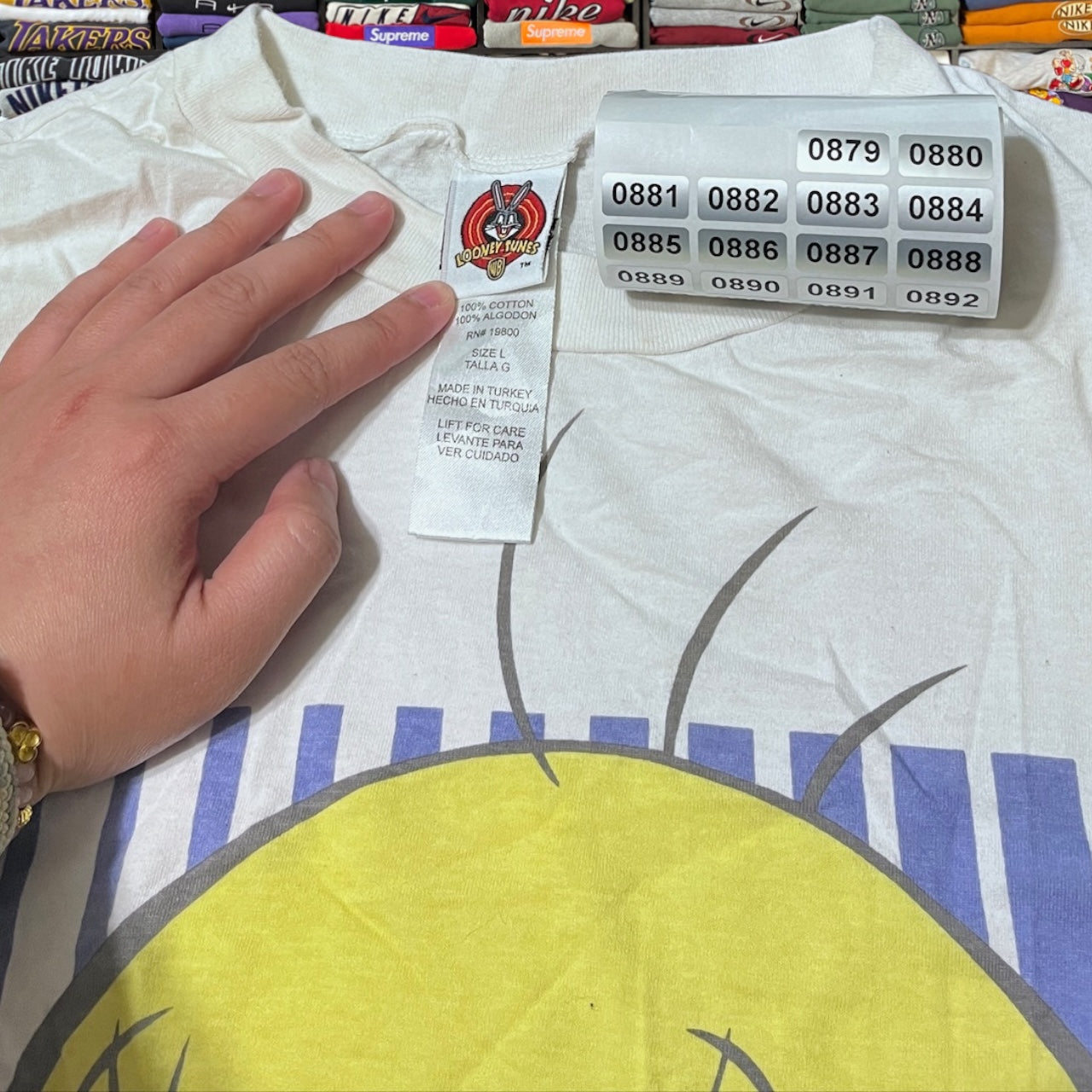 90s big print tweety bird looney tunes