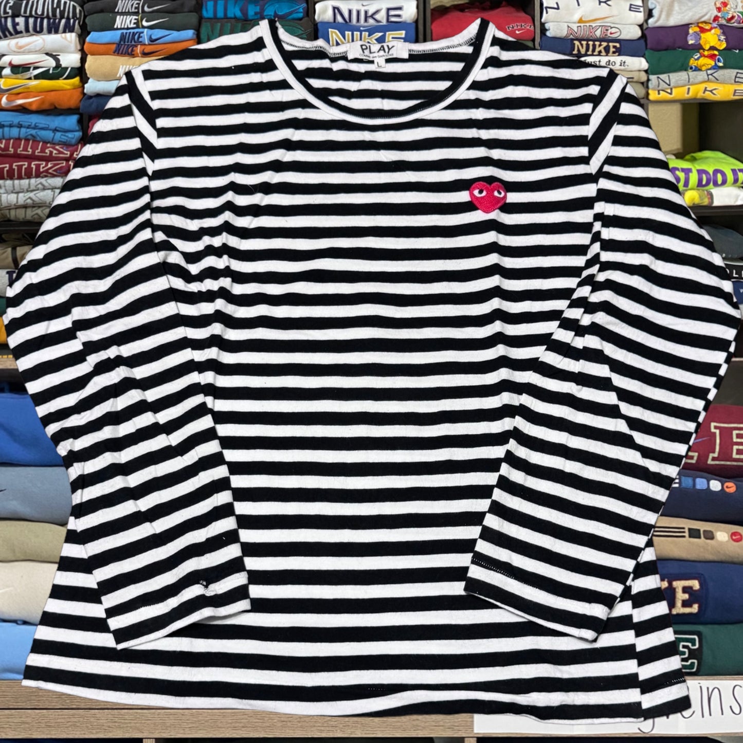 CDG stripe shirt