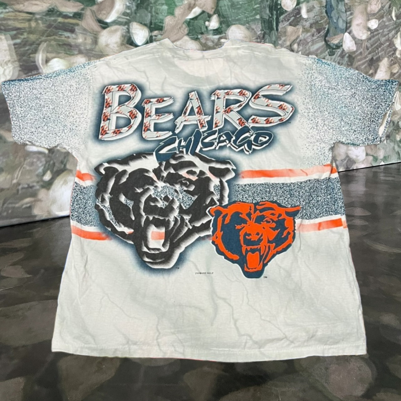 1994 Chicago bears nfl all over print shirt ( large )