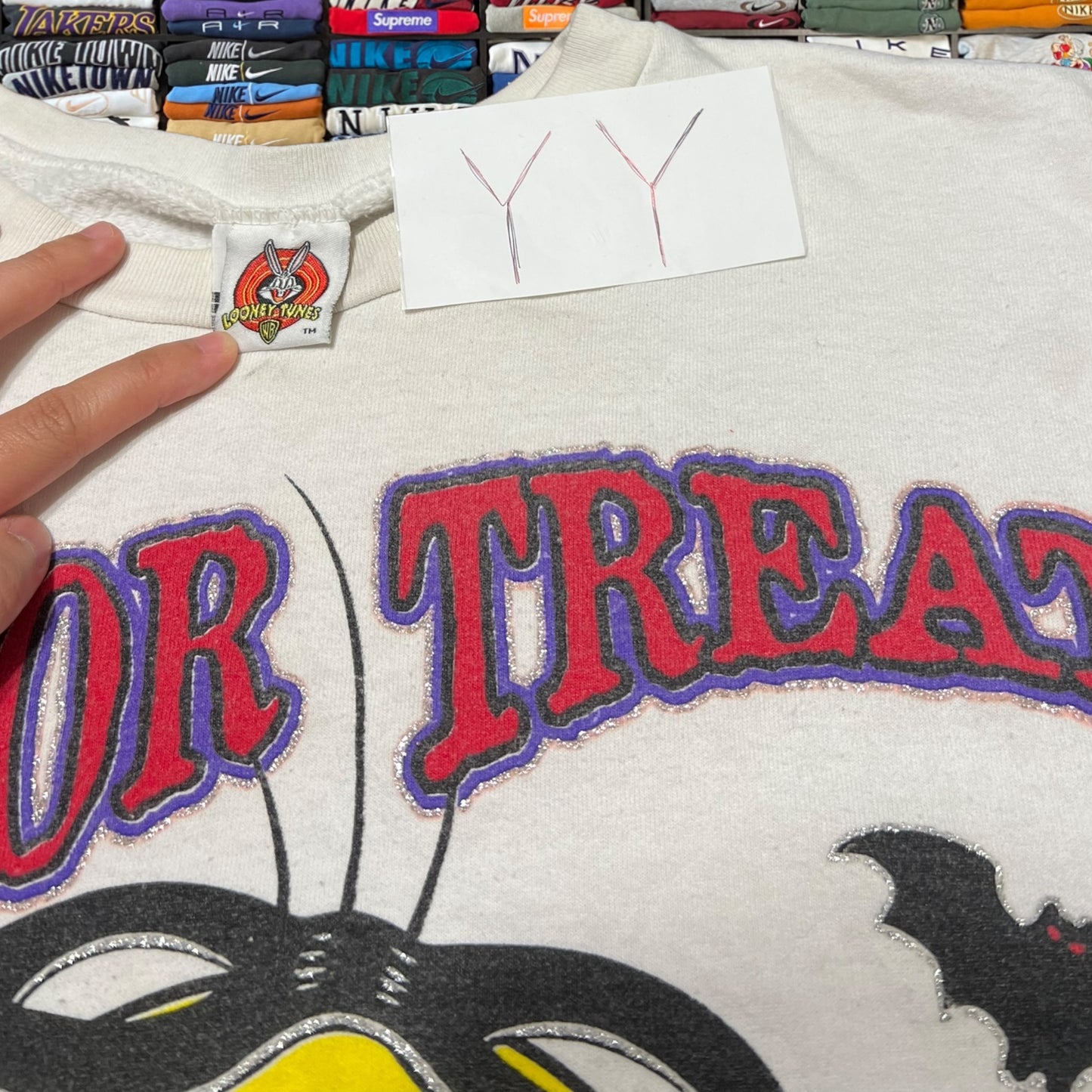 90s tweety bird halloween sweater (xlarge)