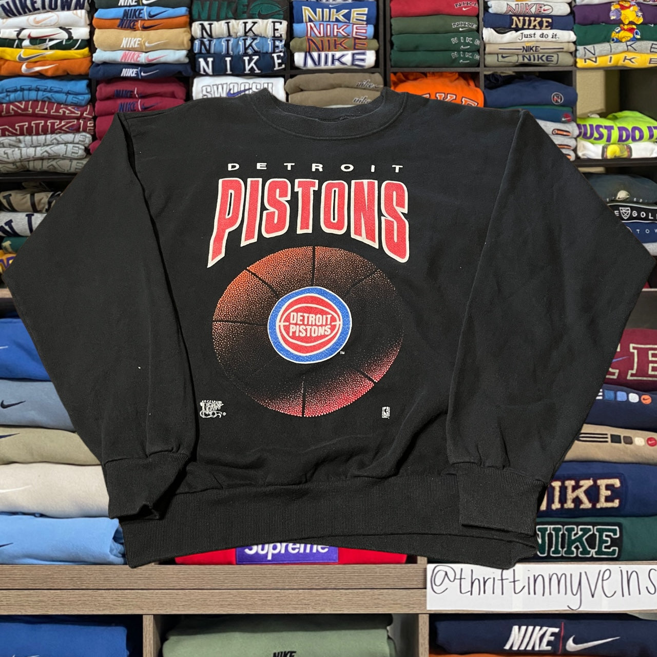 90s Detroit pistons nba basketball sweater