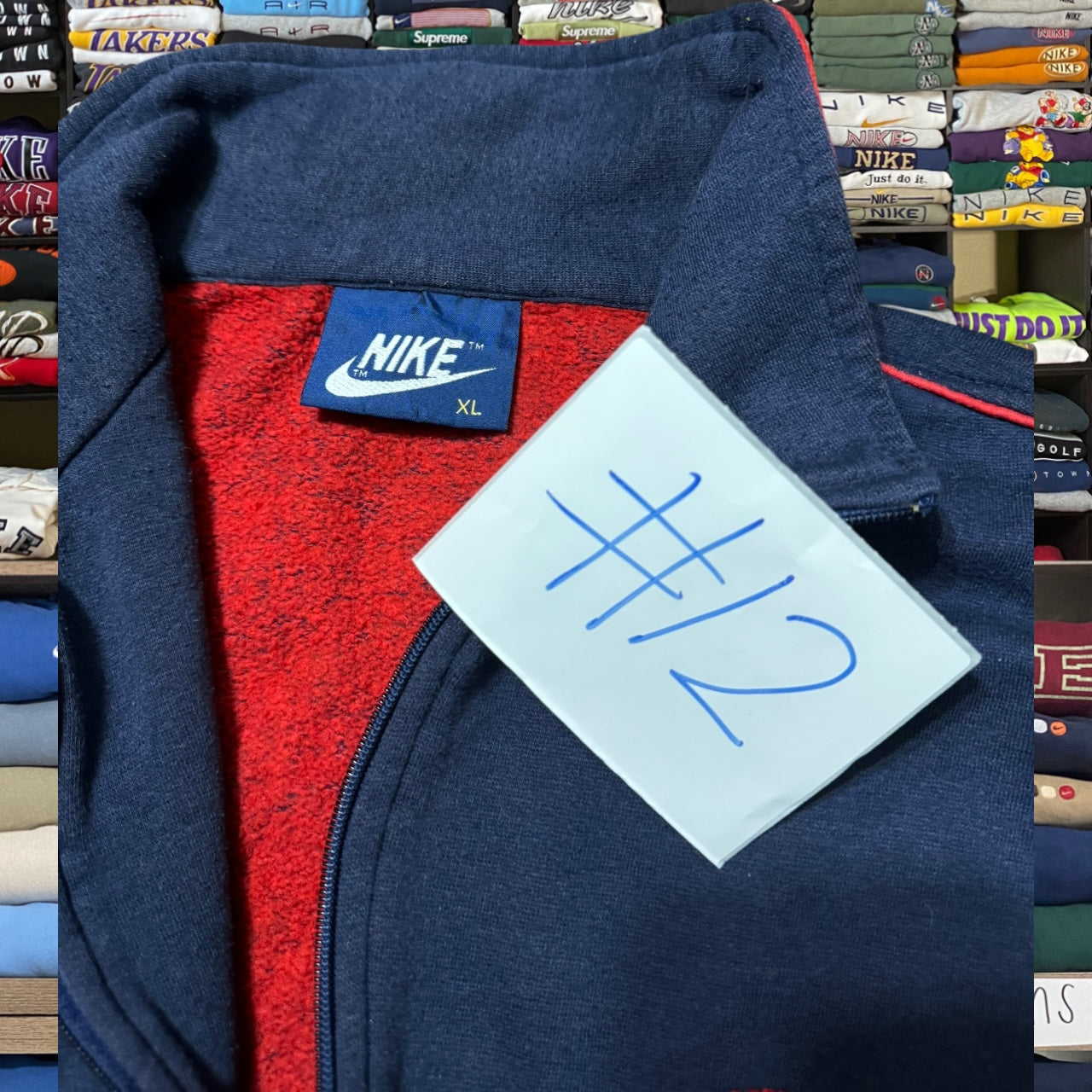 80s Nike full zip sweater (xlarge)