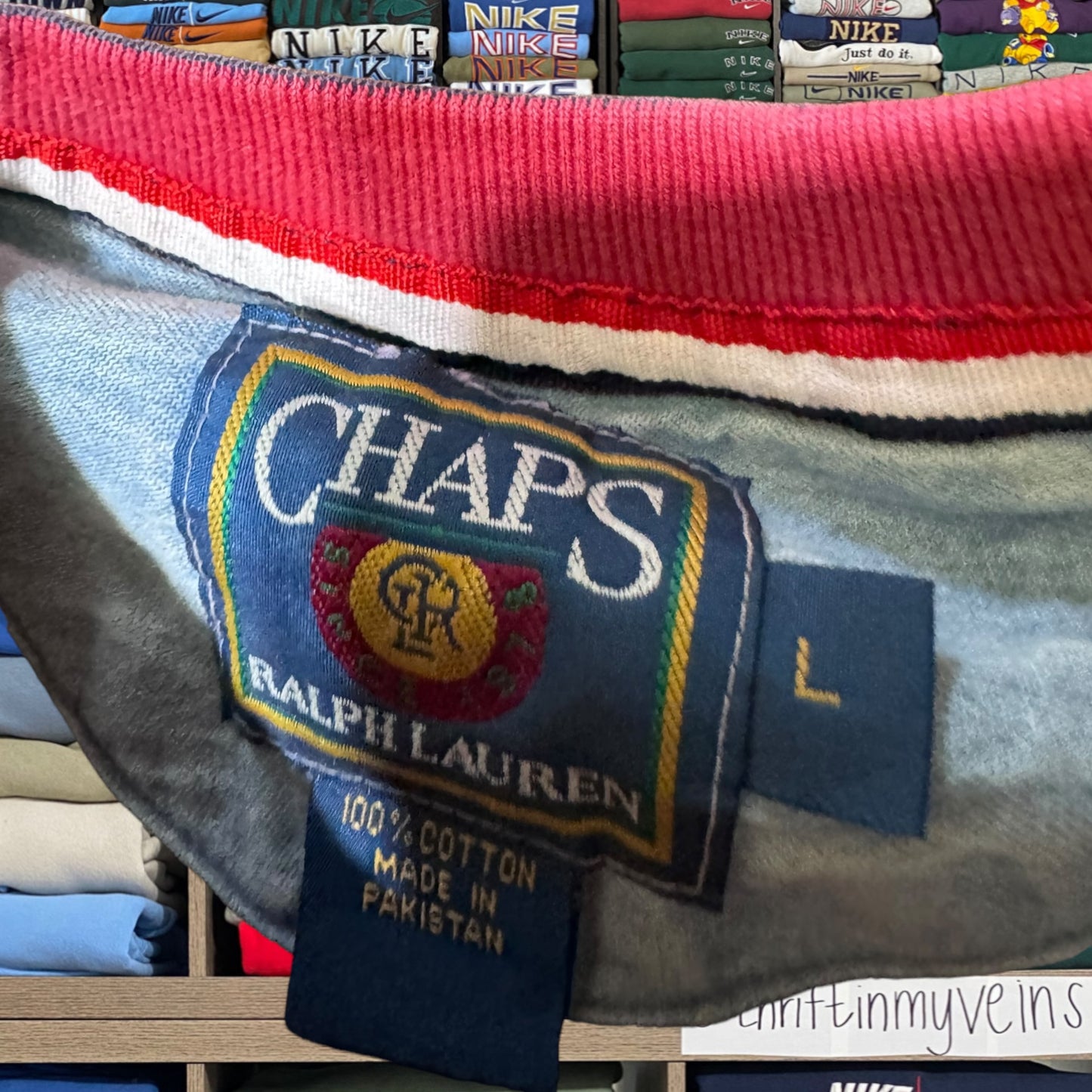 90s chaps Ralph Lauren stripe sweater
