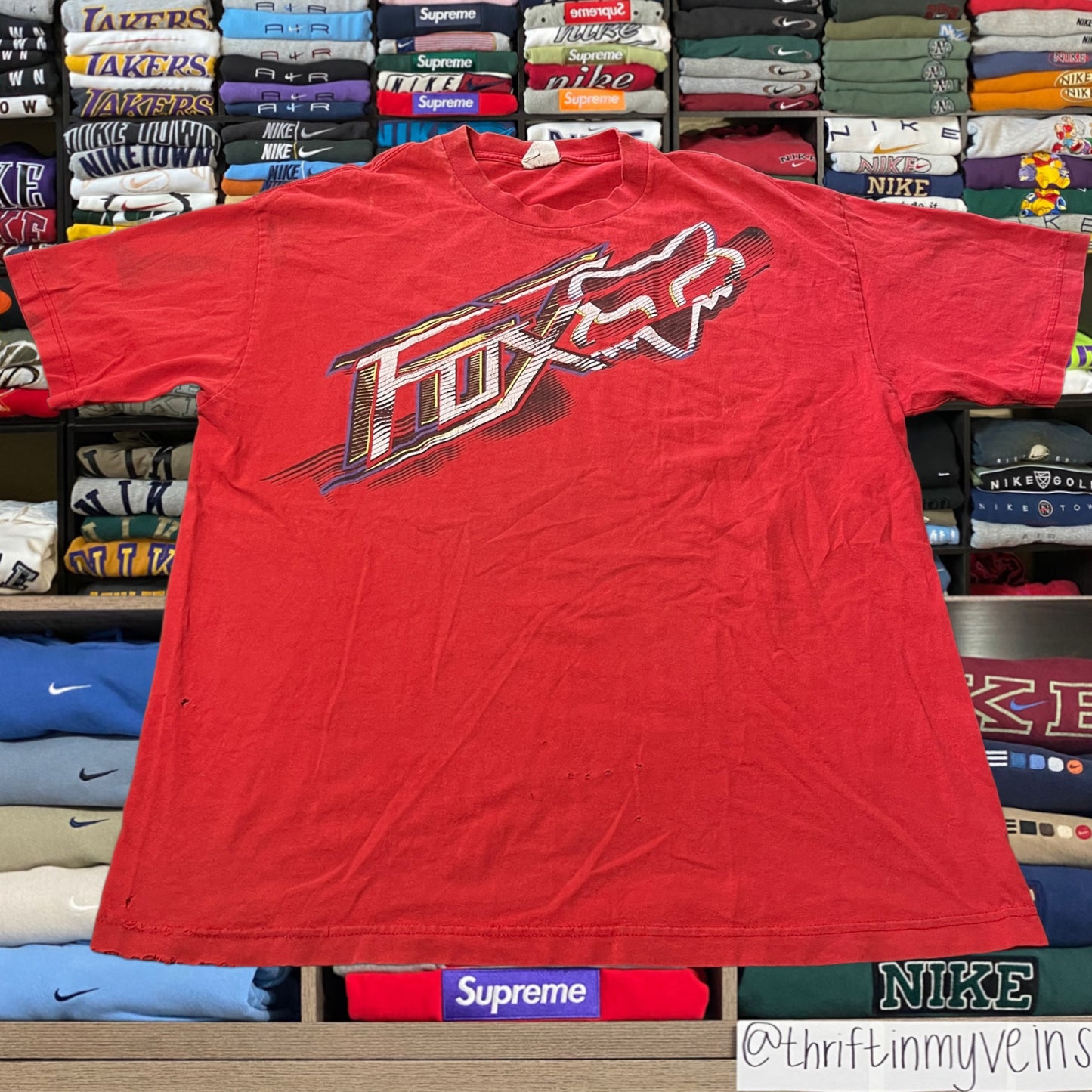 Y2K Fox racing skater shirt