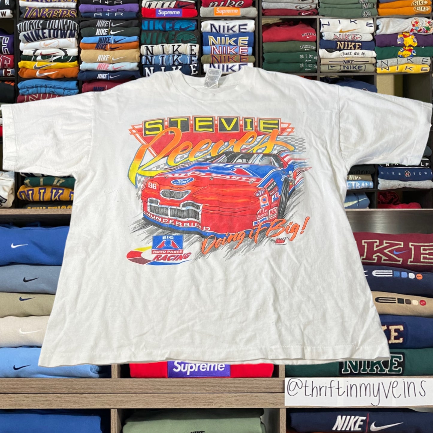 90s nascar graphic shirt