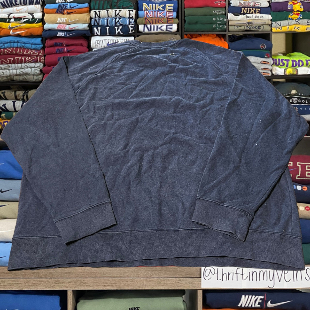 Y2K 2004 Nike navy blue crewneck