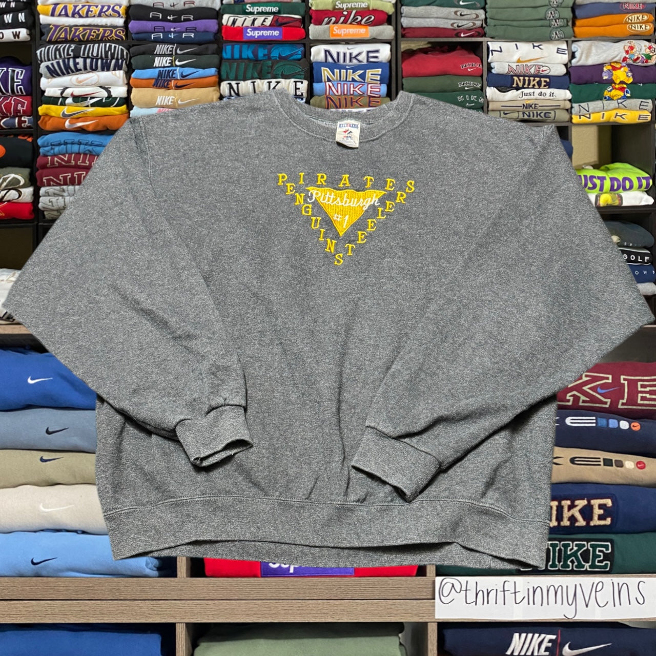 90s pittsburgh steelers sweater (xlarge)